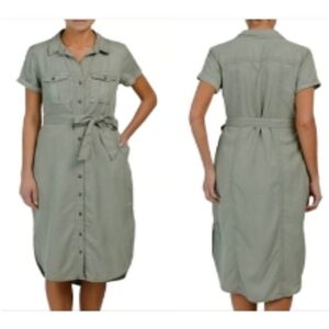 C & C California Shirt Dress Green Size S
